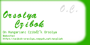 orsolya czibok business card